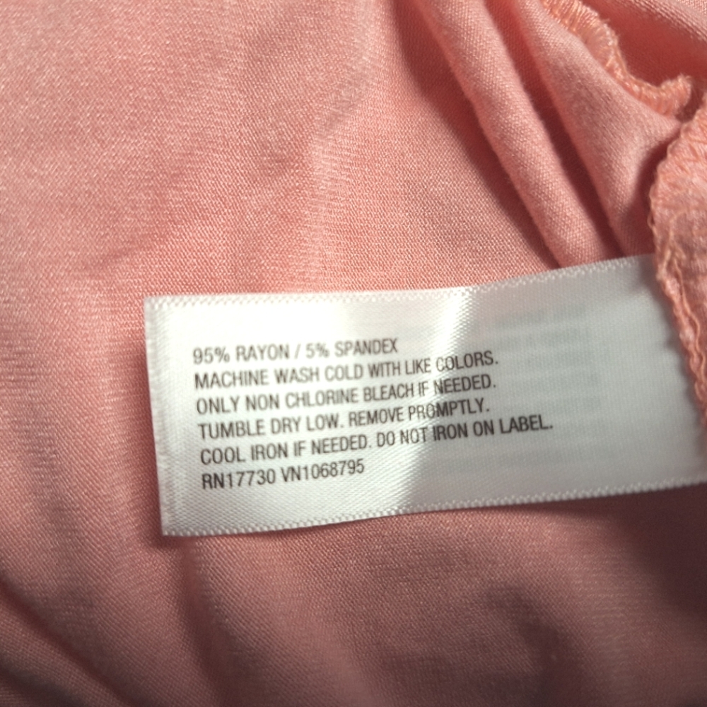 A New Day Light Pink Twist Front Strechy Bodysuit Ajustable Staps - Picture 7 of 7